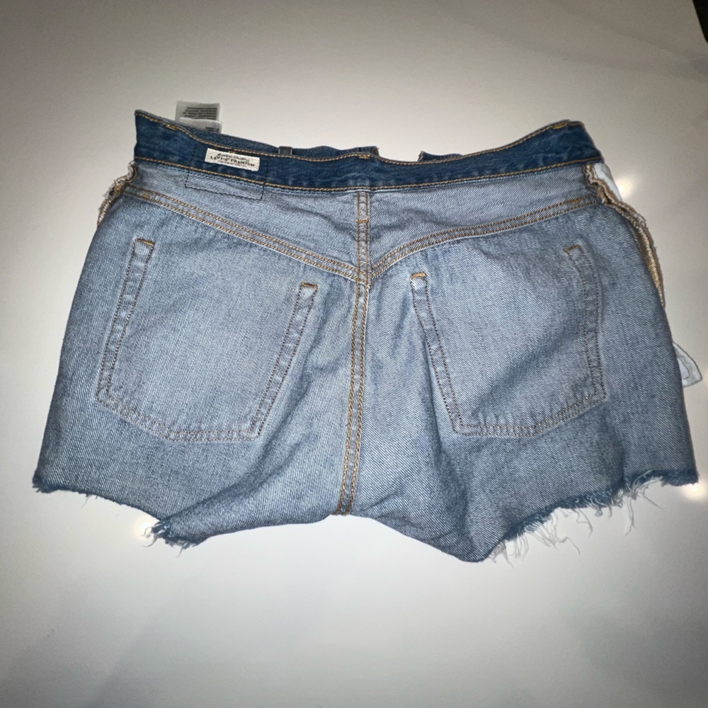 Levi's 501 Denim Button Fly Distressed Women's Shorts - Picture 6 of 15